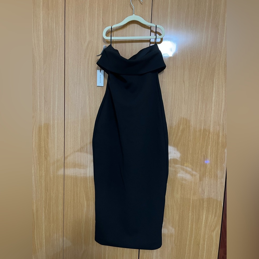Aritzia Babaton Strapless Black Dress